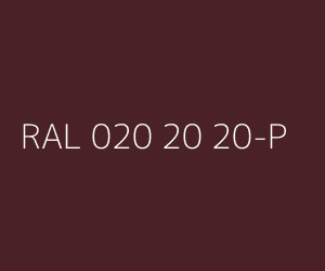 Väri RAL 020 20 20-P 