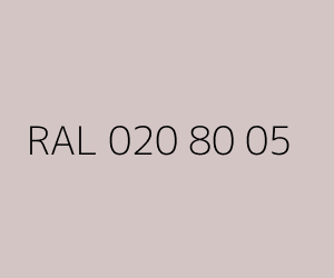 Väri RAL 020 80 05 