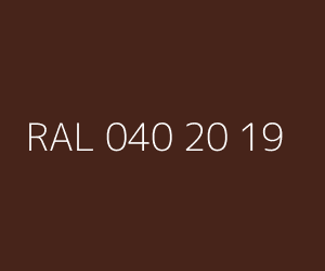 Väri RAL 040 20 19 