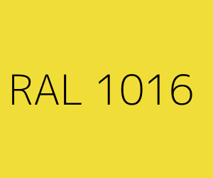 Väri RAL 1016 SULFUR YELLOW