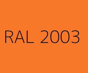 Väri RAL 2003 PASTEL ORANGE