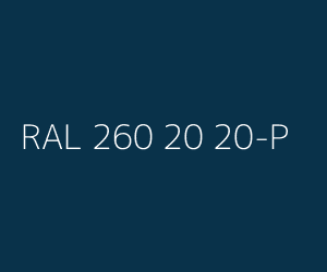 Väri RAL 260 20 20-P 