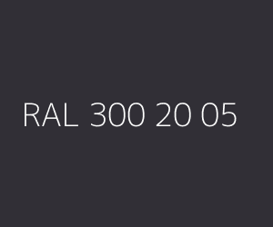 Väri RAL 300 20 05 