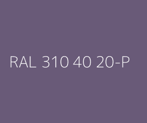 Väri RAL 310 40 20-P 