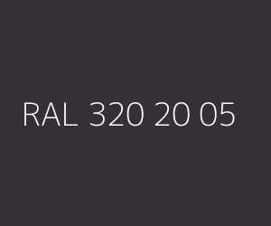 Väri RAL 320 20 05 