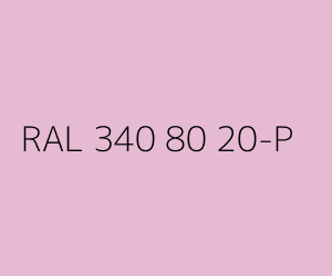 Väri RAL 340 80 20-P 