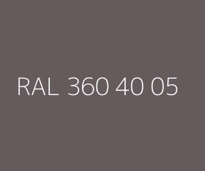 Väri RAL 360 40 05 