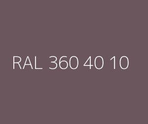 Väri RAL 360 40 10 