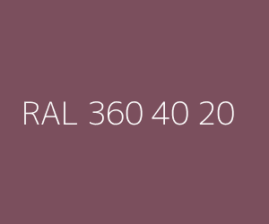 Väri RAL 360 40 20 