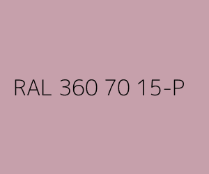 Väri RAL 360 70 15-P 