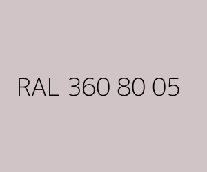 Väri RAL 360 80 05 