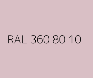 Väri RAL 360 80 10 