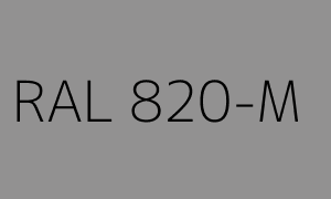 Väri RAL 820-M