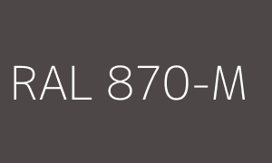 Väri RAL 870-M